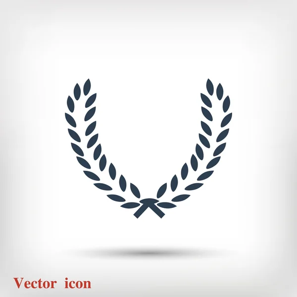 Flaches Weizen-Symbol — Stockvektor