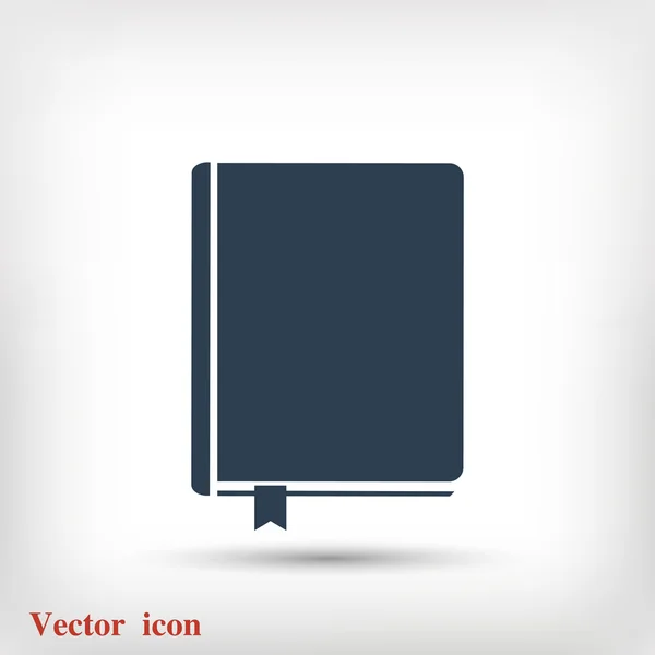 Libro plano icono — Vector de stock