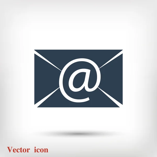 E-Mail-Nachricht flaches Symbol — Stockvektor