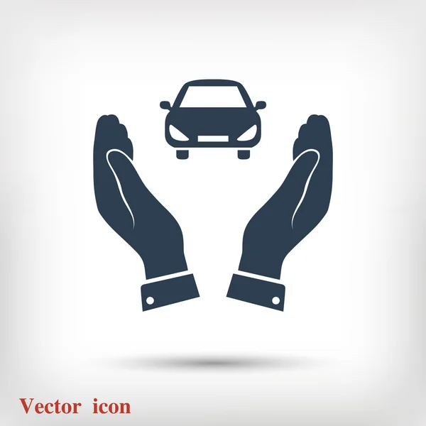 Pictografía del icono del coche — Vector de stock