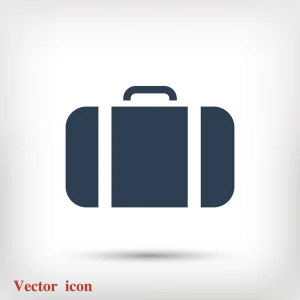 Flat bag icon — Stock Vector
