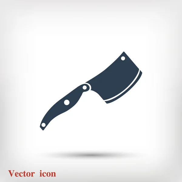 Ícone de faca plana —  Vetores de Stock