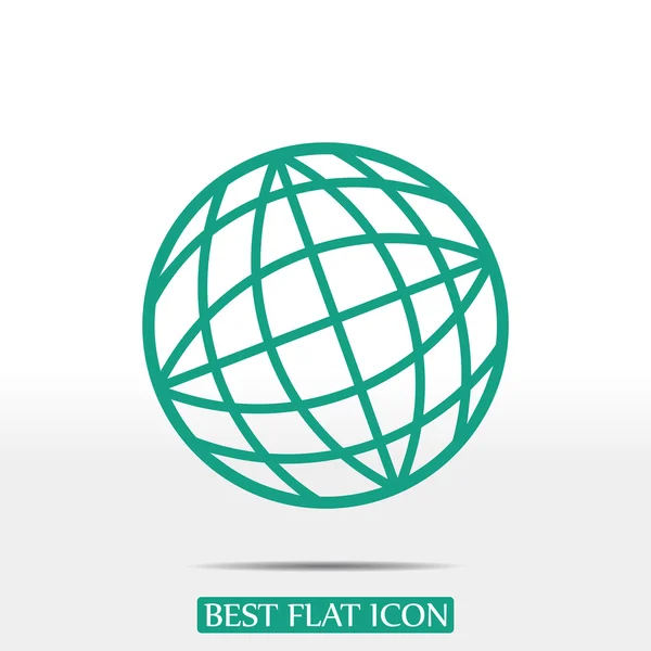 Globe icône terre — Image vectorielle