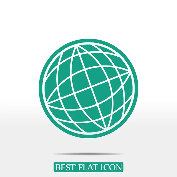 Ícone do globo geográfico — Vetor de Stock