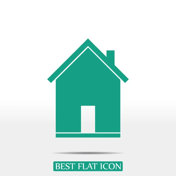 Icono plano del hogar — Vector de stock