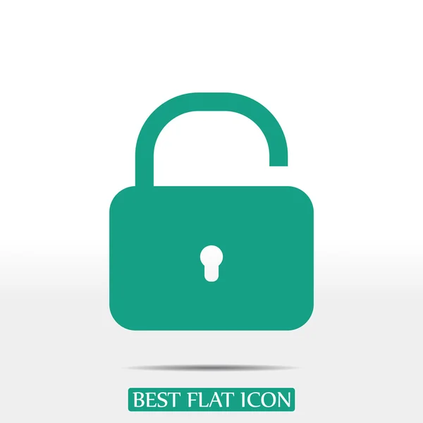 Open padlock icon — Stock Vector