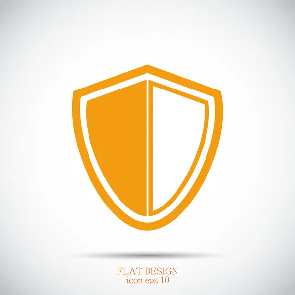 Shield vector icon — Stock Vector