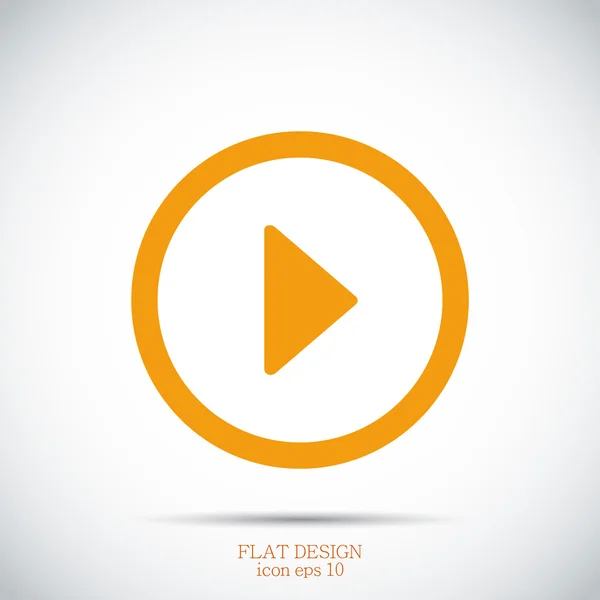 Play button icon — Stock Vector