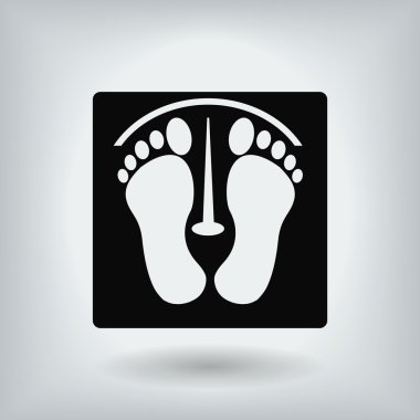 ayak izleri düz simgesi 