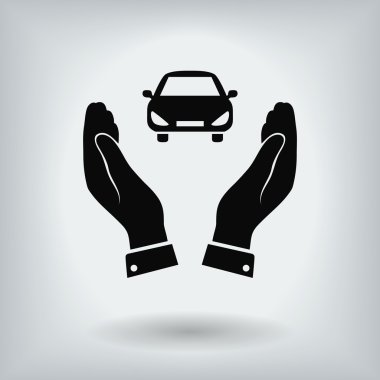 elinde araba simgesi