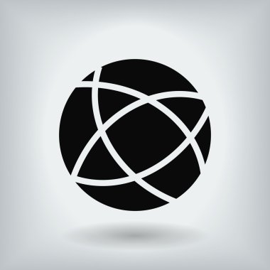 Küresel teknoloji vektör simgesi