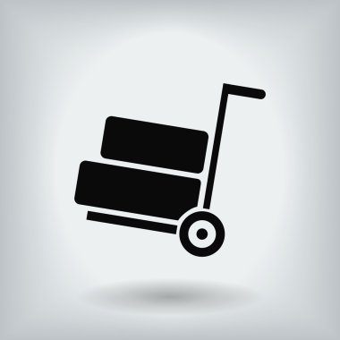 el arabası vektör simgesi