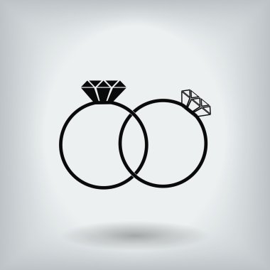 Yüzük vektör simgesi