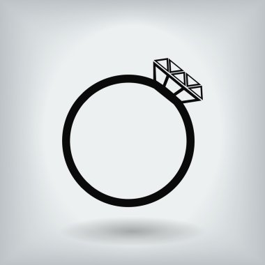 Yüzük vektör simgesi