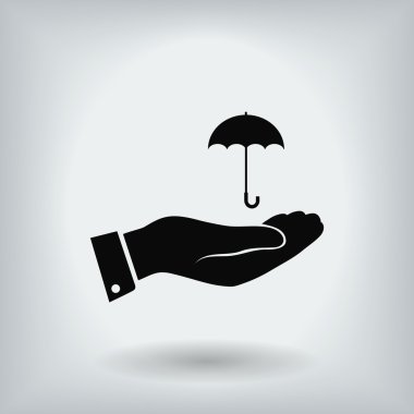 El simgesi olan şemsiye