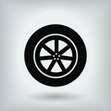 tekerlek vektör simgesi