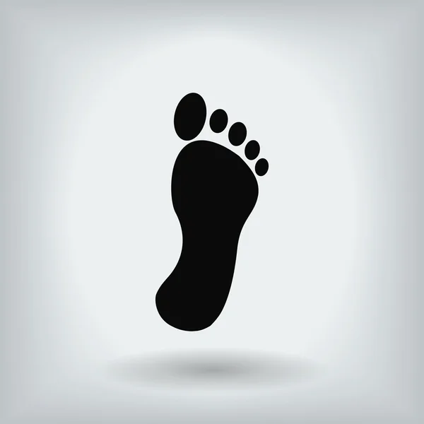 Footprint flat icon — Stock Vector