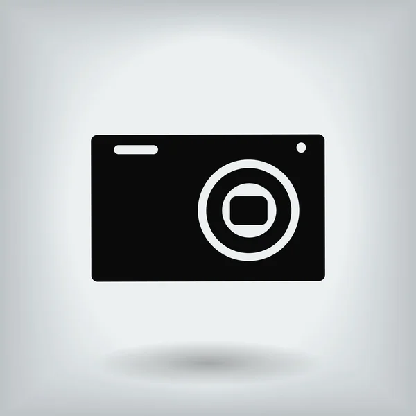 3d photo camera icon — Stock Vector