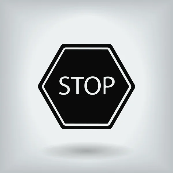 Stop icono de signo — Archivo Imágenes Vectoriales