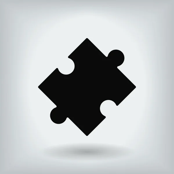 Puzzel stuk pictogram — Stockvector