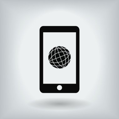 Akıllı telefon vektör simgesi