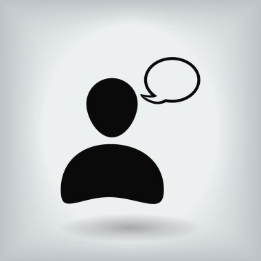 Sohbet vektör simgesi