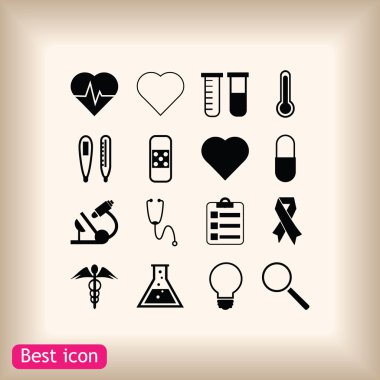 tıbbi simgeler ayarlandı