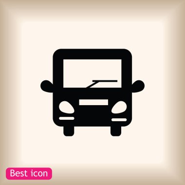 otobüs vektör simgesi