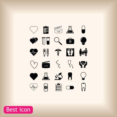 tıbbi simgeler ayarlandı