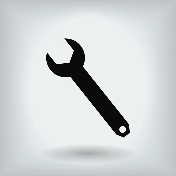 Llave Icono plano — Vector de stock