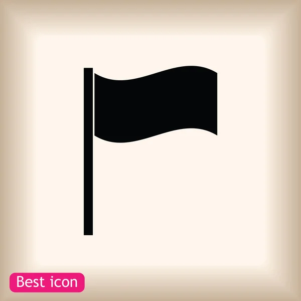 Bandera Vector Icono — Vector de stock