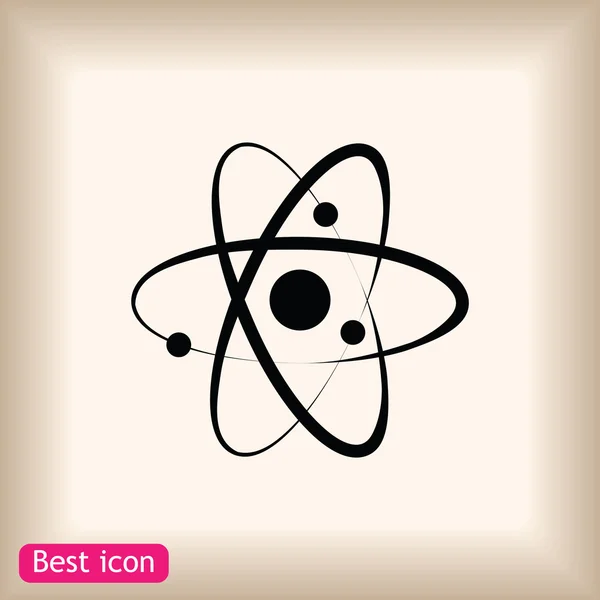 Atoom teken pictogram — Stockvector