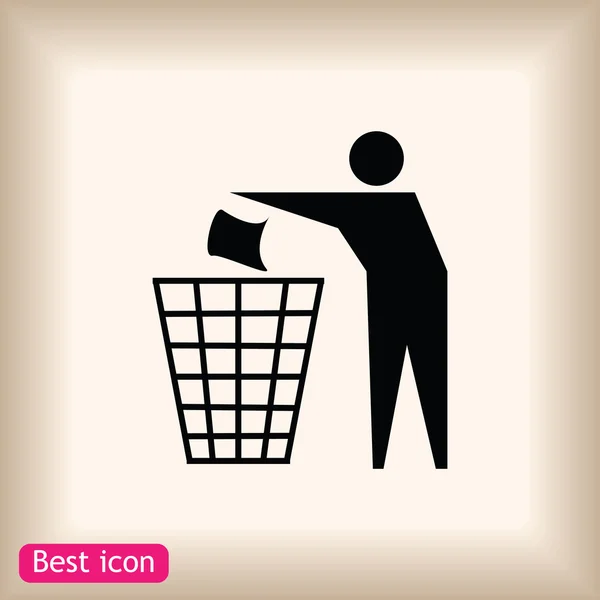 Recycling sign icon — Stock Vector