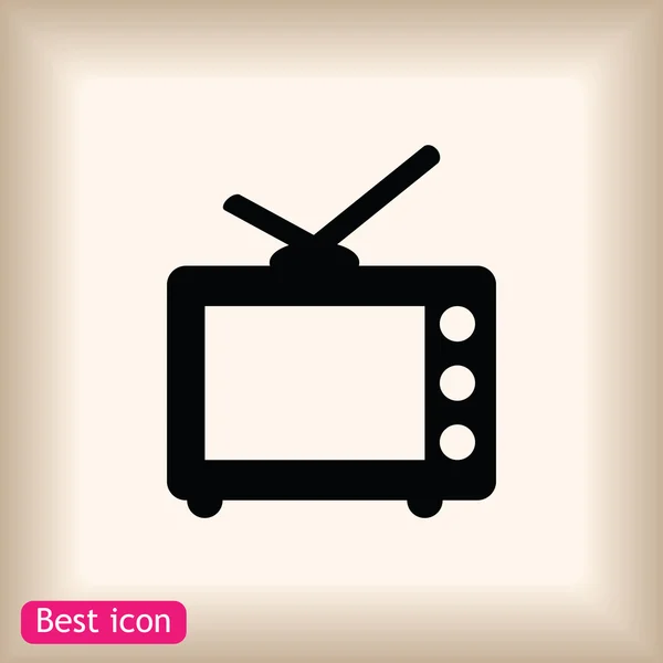 TV vektor ikon — Stock Vector