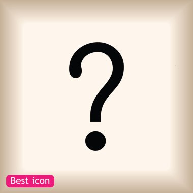 Soru işareti simgesi simgesi