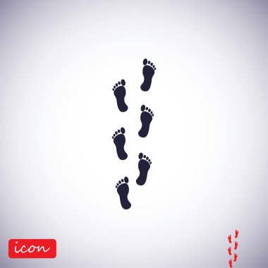 Ayak vektör simgesi