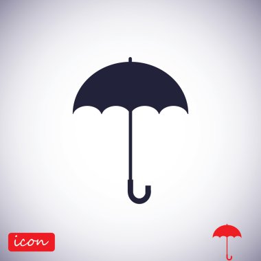 şemsiye vektör simgesi