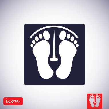 ayak izleri vektör simgesi