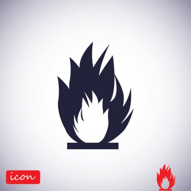 Yangın vektör simgesi