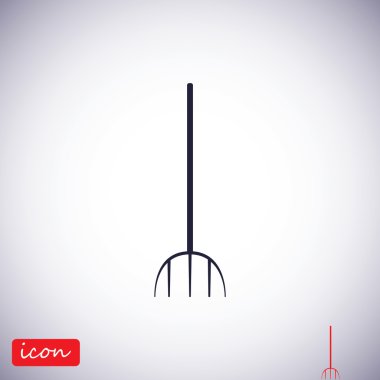 Bahçe çatal simgesi