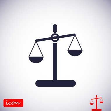 Ölçek vektör simgesi