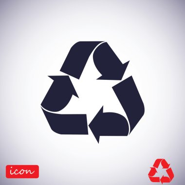 geri dönüşüm işareti simgesi