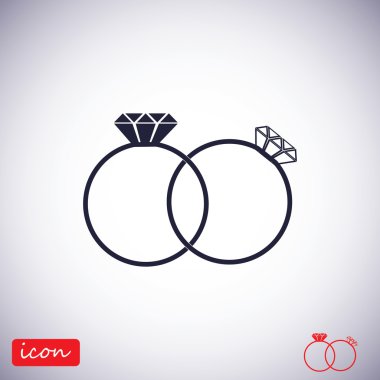 Yüzük vektör simgesi