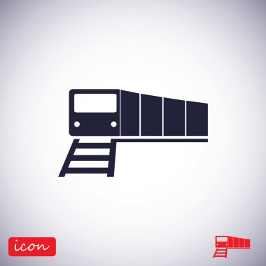 Tren vektör simgesi