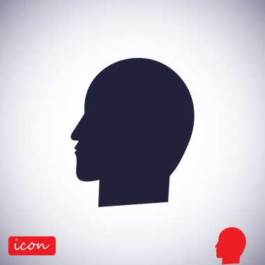 Kafa vektör simgesi