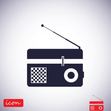 Radyo vektör simgesi