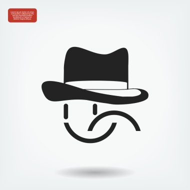 gülümseme düz simgesi