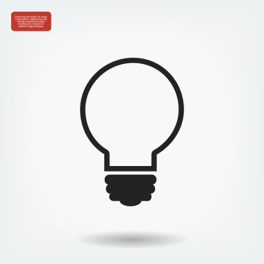 ampul vektör simgesi