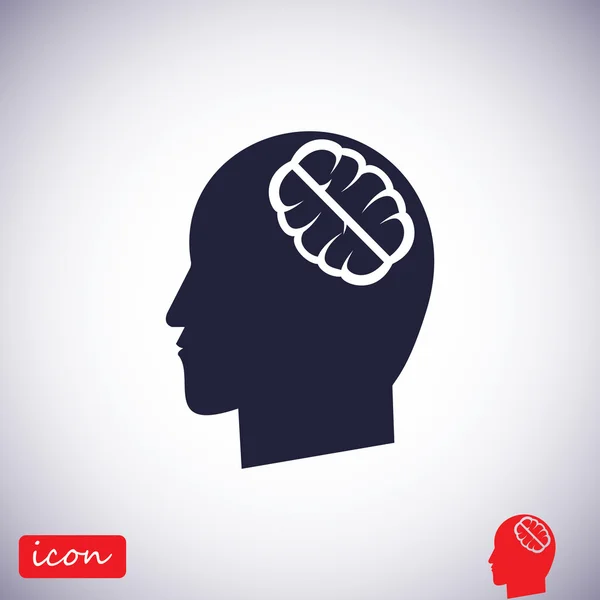 Brain vector icon — Stock Vector