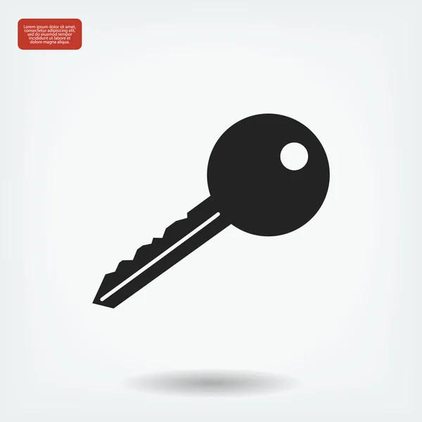 Ikona klíče domu — Stockový vektor